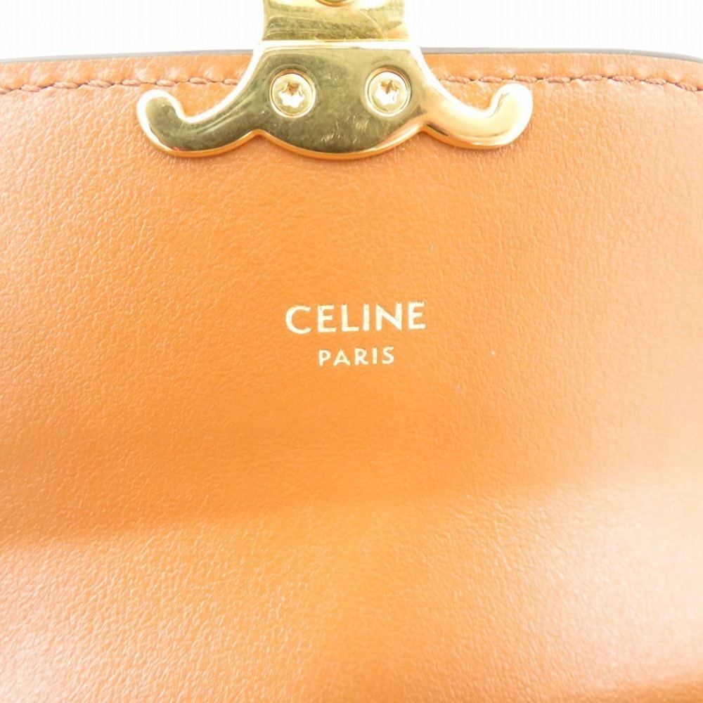 Celine Wallet Triomphe Flap Trifold Brown - Picture 10 of 15